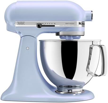 KitchenAid Artisan, 5-Qt Tilt Head Stand Mixer, KSM150PS, Blue Salt