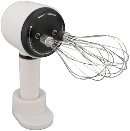 Luocute Cordless Hand Mixer, Stainless Steel Whisks