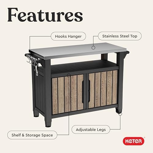 Keter Unity XL Outdoor Entertainment Cart