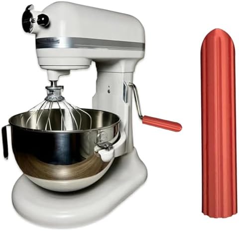Stand Mixer Handle for KitchenAid Stand Mixers – Compatible with Pro 5 Plus, Mixer Accessory with Comfy Grip for Enhanced Stability and Convenience (Red)