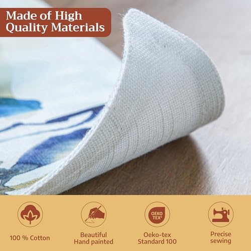 Maison d' Hermine Placemats Set of 4 Reusable 100% Cotton (13"x19")