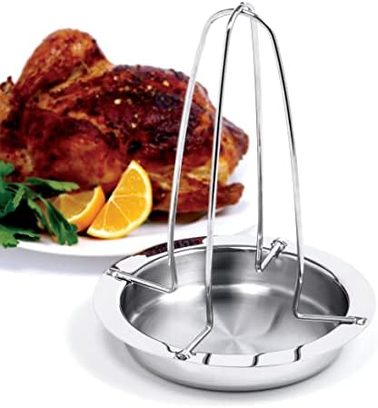Norpro Deluxe Stainless Steel Vertical Meat Poultry Chicken Turkey Roaster, 266