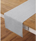 Solino Home 100% Pure Linen Table Runner Grey Extra Long, Fete 14 x 120 in