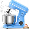 CEBORY Stand Mixer, 4QT 10+P-Speed Electric Kitchen Mixer with Bowl