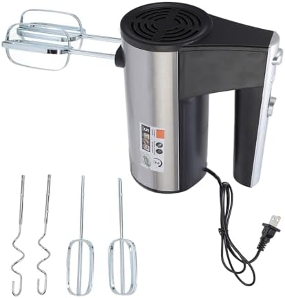 Electric Hand Mixer 5-Speed 300W Low Noise with Dual Whisks