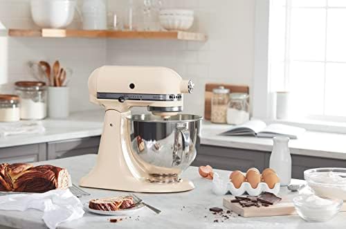KitchenAid Artisan, 5-Qt Tilt Head Stand Mixer, KSM150PS, Almond Cream