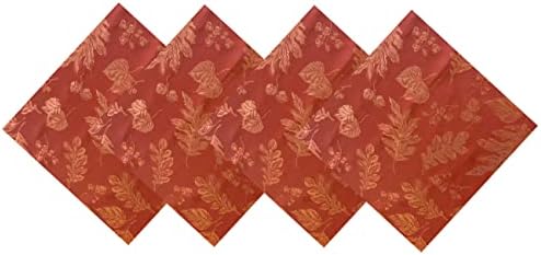 Newbridge Fall Damask Tablecloth Rust Gold 60 x 102 Inch Rectangle