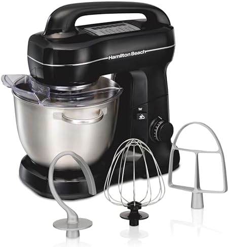Hamilton Beach 4 Qt Electric Stand Mixer With 7 Speeds, Easy-Carry Handle
