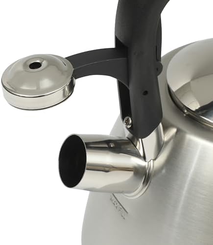 Mr. Coffee Hartbay 2.4 Quart Whistling Tea Kettle, Large Stainless Steel Stovetop Kettle, Durable Fast-Boil Tea Pot - Image 4