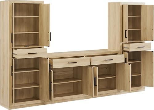 Crosley Furniture Isla 3-Piece Pantry Storage Cabinet & Sideboard Set
