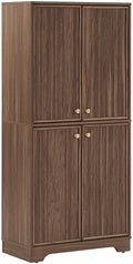 Crosley Furniture Naomi Reeded Pantry Storage Cabinet
