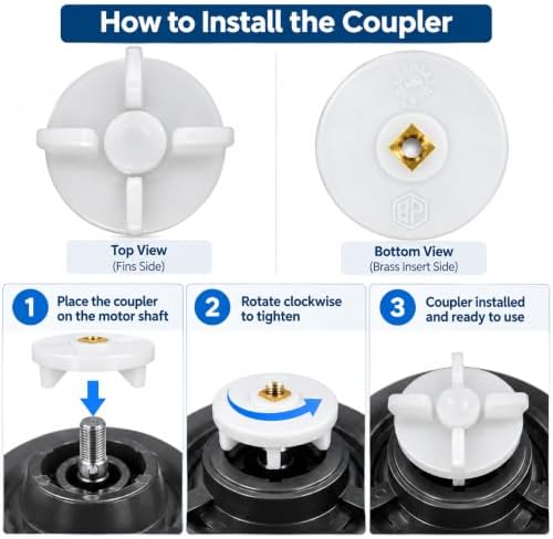Coupler Coupling Spare Parts Mixer Motor & Mixer Jar for Indian Mixer Grinder Juicer (Jar or Motor Coupler 1)