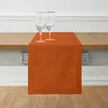 Solino Home Cotton Linen Table Runner Cinnamon Hemstitch, 14 x 90 in