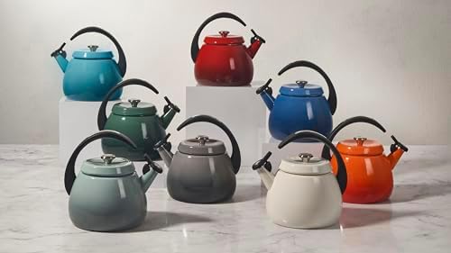 Le Creuset Enamel on Steel Cloche Kettle, 2.2 qt., Riviera - Image 5