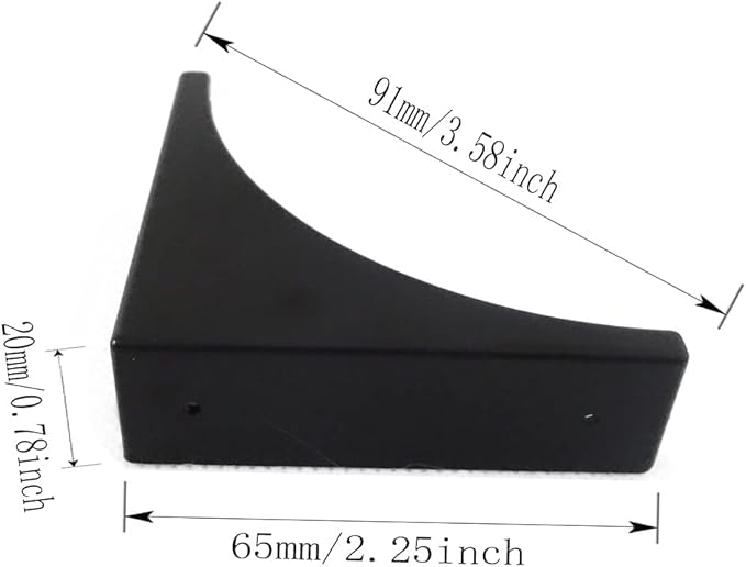 Corner Guard,glrovazas 4 Pcs Decorative Desk Box Corner Protector Desk Case Edge Cover Safety Guard Furniture Corner Bumpers Thickened Hardware for Jewrlry Box Cabinet（Black）