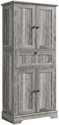 ChooChoo 51" H Bathroom Floor Cabinet with Drawer and Adjustable Shelves