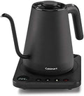 Cuisinart GK-1 Digital Goose Neck Kettle, Precision Gooseneck Spout Designed for Precise Pour Control that Holds 1-Liter, 1200-Watt Allows for Quick Heat Up, Stainless Steel,Black by Cuisinart