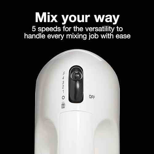 Proctor Silex Easy Mix 5-Speed Electric Hand Mixer with Bowl Rest