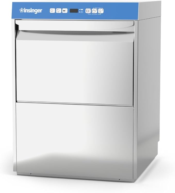 CADET Undercounter Dishwasher, 23-5/8"W x 24"D x 33-1/2"H, 30 Racks/Hr, 3 Wash Cycles, Built-In 3 Gal. Booster & Rinse Pump, 0.8 Gal. Per Rack, LED Indicators, Stainless Steel, 208V, 1PH