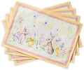 Maison d' Hermine Placemats Set of 4 Reusable 100% Cotton (13"x19")