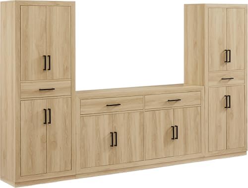 Crosley Furniture Isla 3-Piece Pantry Storage Cabinet & Sideboard Set