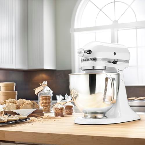 KitchenAid Artisan, 5-Qt Tilt Head Stand Mixer, KSM150PS, White