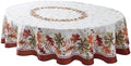 Newbridge Thanksgiving Elements of Nature Fabric Tablecloth, 60 x 84 Oval