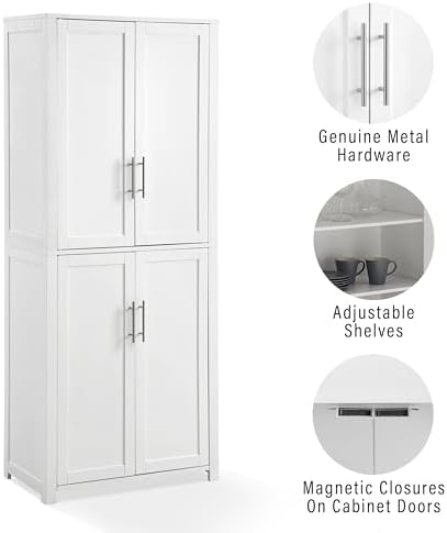 Crosley Furniture Savannah Tall Pantry Storage Cabinet