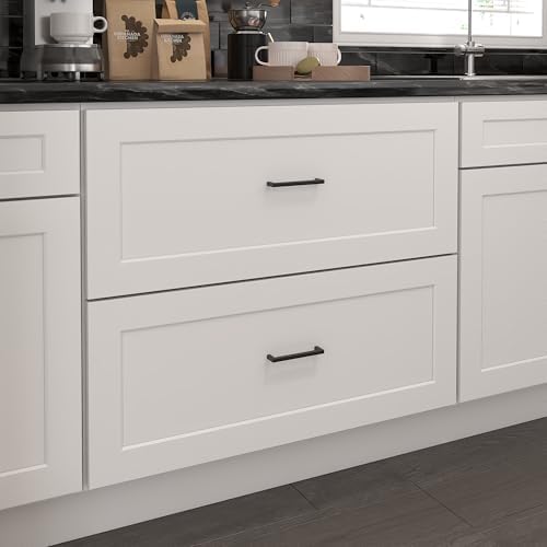 Furinno Shaker Drawer Base Kitchen Cabinet with 2-Drawers, White
