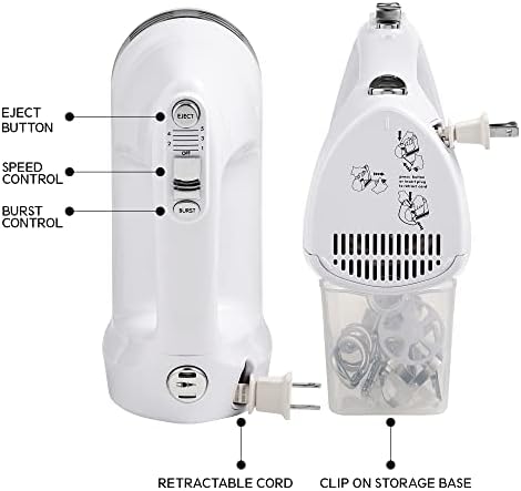 Kenmore 89109 5-Speed Hand Mixer in White