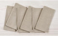 Solino Home 100% Linen Dinner Napkins Natural, Fete 20 x 20 in, Set of 6