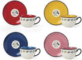 Lenox Chef Snoopy Porcelain Tea Cup and Saucer Set for 4 by Lenox