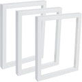 Creative Mark Gotham Gallery Canvas Frame - White 11x14-3 Pack Open Back Frame for Heavy Duty Canvases Paintings Without Glass or Backing - 1-5/8" Depth, 1-3/8" Rabbet - Pre-Assembled, Made in USA