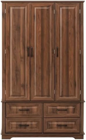 Merax 72" Farmhouse Pantry Cabinet with Pull-Out Trays & Door Storage