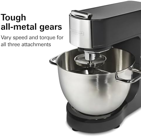 Hamilton Beach Commercial CPM800 8 Quart Stand Mixer, Die-Cast Aluminum, Black
