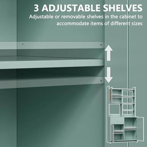 IDEALHOUSE Kitchen Pantry Cabinet with Adjustable Shelf