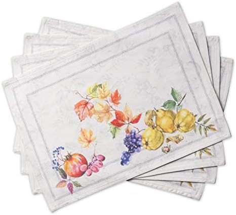 Maison d' Hermine Placemats Set of 4 Reusable 100% Cotton (13"x19")