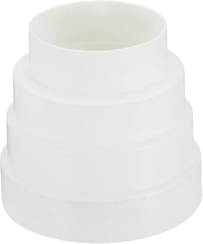 PATIKIL 5" to 3" Duct Reducer, Duct Connector Ducting Inline Adapter Increaser ABS Plastic Vent for HVAC Heating Cooling Air Ventilation (120-80mm)
