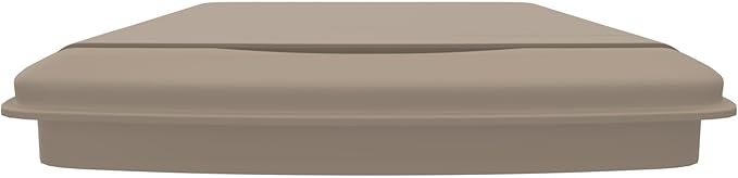 Rev-A-Shelf 35 Quart Polymer Plastic Trash Can Replacement Lid for Kitchen/Laundry Room Sliding Cabinet Base Lid, 2 Pack, Champagne, RV-35-LID12-1-40