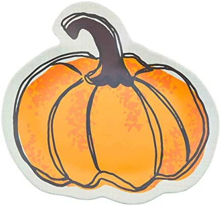 Mud Pie Thanksgiving Melamine Platter; 12 3/4" x 14", Orange