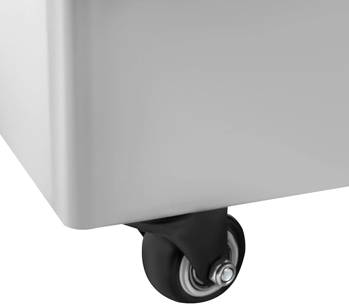 Commercial Oil Filter Machine 55L, 110V Stainless Steel Foldable Fryer Oil Filtration System Cart with Wheels, 14.5Gal Capacity for Restaurant Fast Food Kitchen & Catering