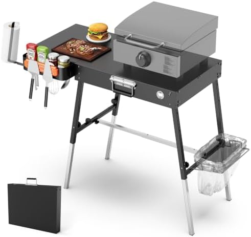 Folding Outdoor Grill Table Blackstone Griddle Stand 17" & 22"