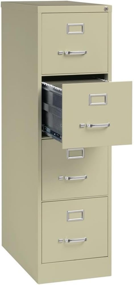 Scranton & Co Set of 2 26.5" D 4-Drawer Letter Width Vertical Filing Cabinet