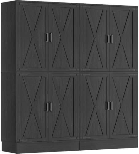 Unikito 71" Tall Kitchen Pantry Storage Cabinet with 2 Built-in Drawers