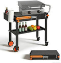 Foldable Heavy-Duty Grill Cart, Blackstone Stand Compatible with Blackstone 17/22”Griddle, Grill Table Designed for Outdoor and BBQ Enthusiasts, Easy to Move, Ideal for Camping and Backyard Party