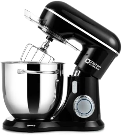 Kitchen in the box 6.5 QT Stand Mixer, 10-Speed Electric Mixer (Black)