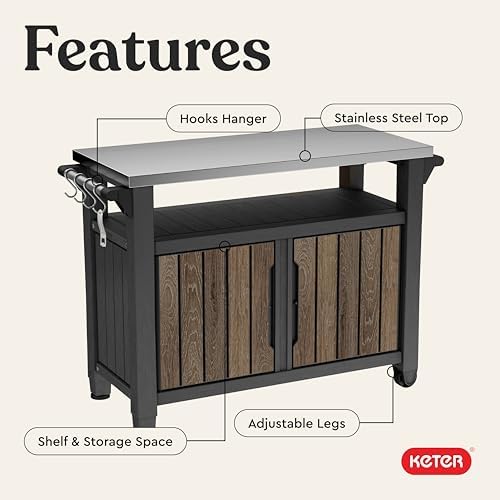 Keter Unity XL Outdoor Entertainment Cart
