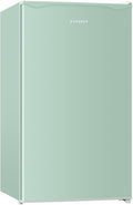 BANGSON Mini Fridge with Freezer, 3.2Cu.Ft, Single Door Small Refrigerator, Energy-efficient, Low Noise, Mini fridge for Bedroom Dorm and Office, Green
