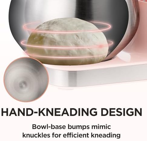 Electric Stand Mixer 5.3QT 6+P Tilt-Head Speed Pink