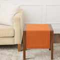 Solino Home 100% Pure Linen Dining Table Runner Orange, Fete 14 x 36 in